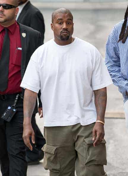 Kanye West at 'Jimmy Kimmel Live' on August 09