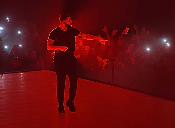 Drake performing