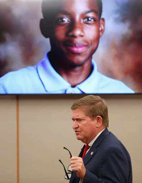 Jordan Edwards photo being displayed during sentencing