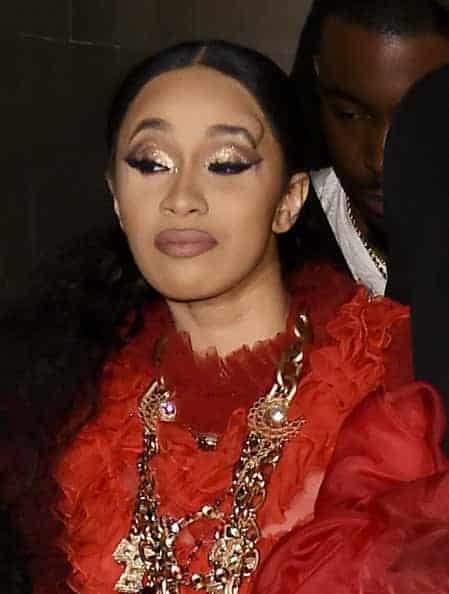 Cardi B. leaving the 2018 Harper's BAZAAR ICONS