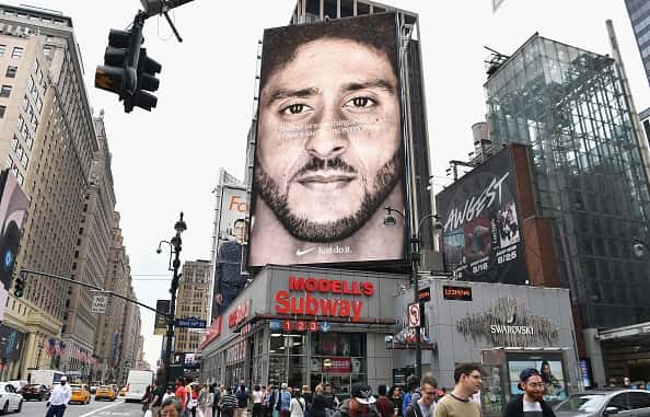 Kaepernick Nike Just Do it Ad in New York
