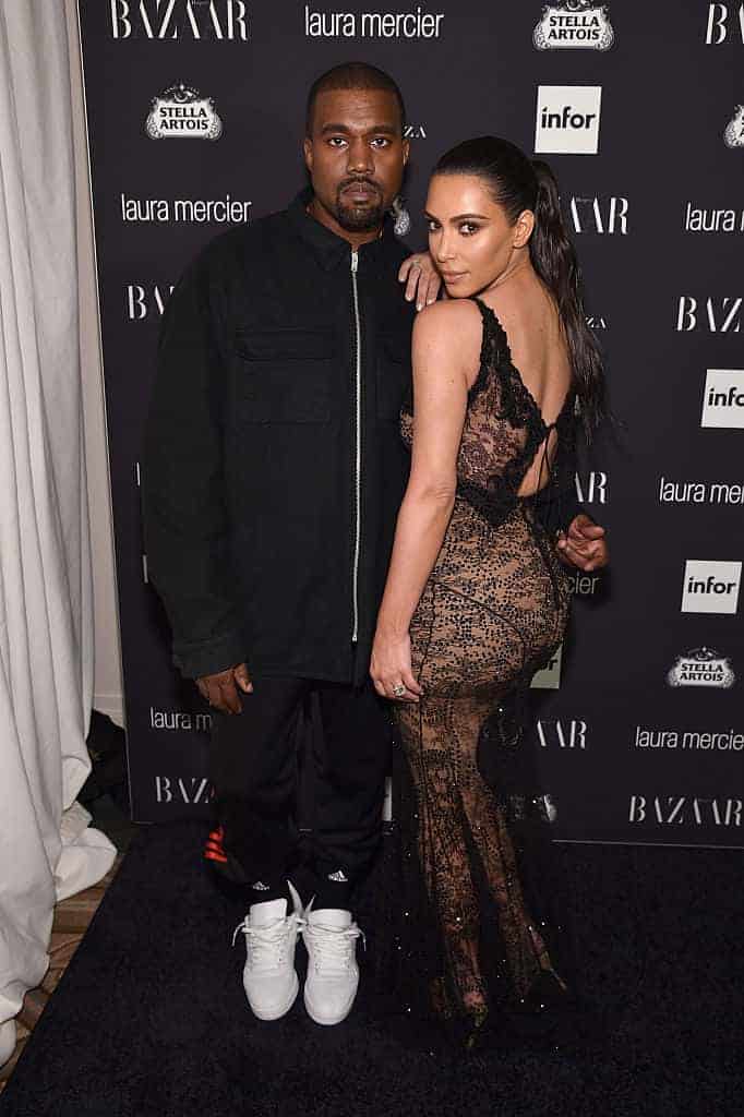 Kanye West and Kim Kardashian