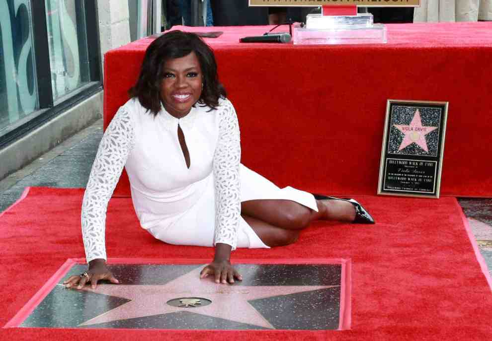 Viola Davis and her Hollywood Walk of Fame Star