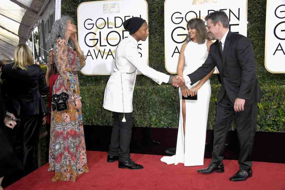 Pharell at Golden Globes