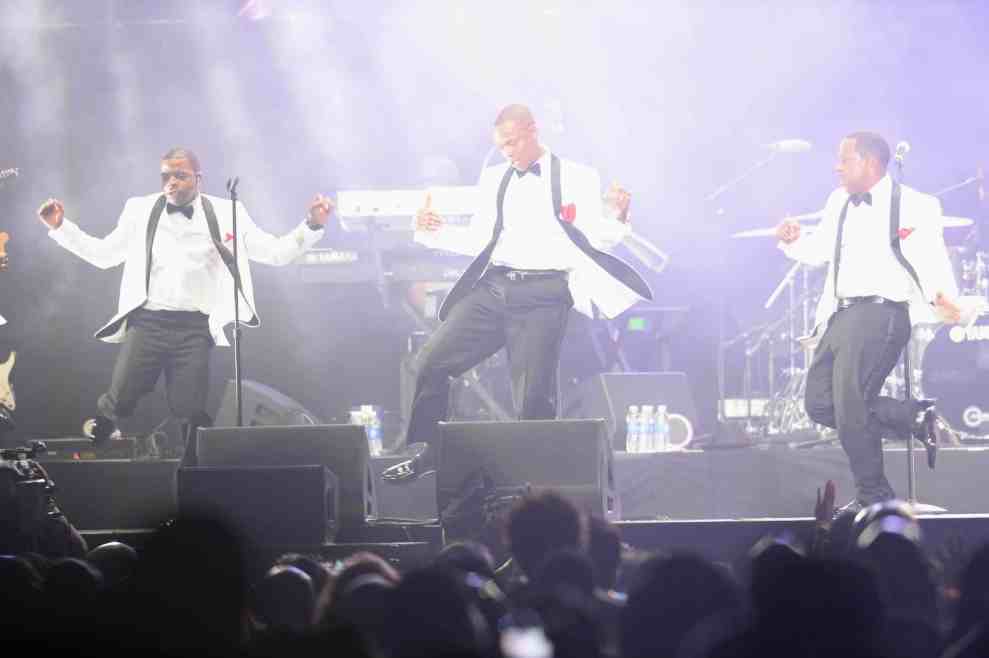 New Edition performing