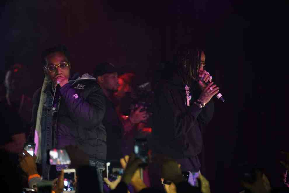 Migos performing
