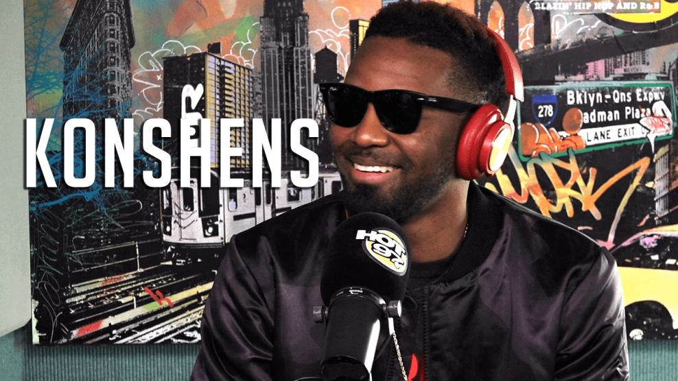 Konshens in Hot 97 studio on Ebro in the Morning
