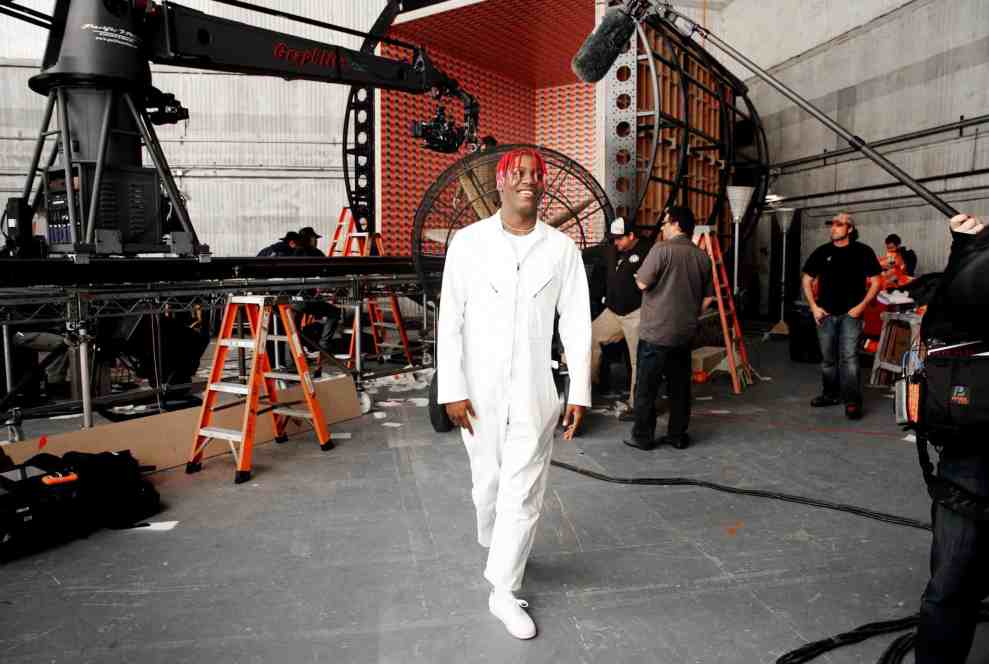 Lil Yachty on set of music video