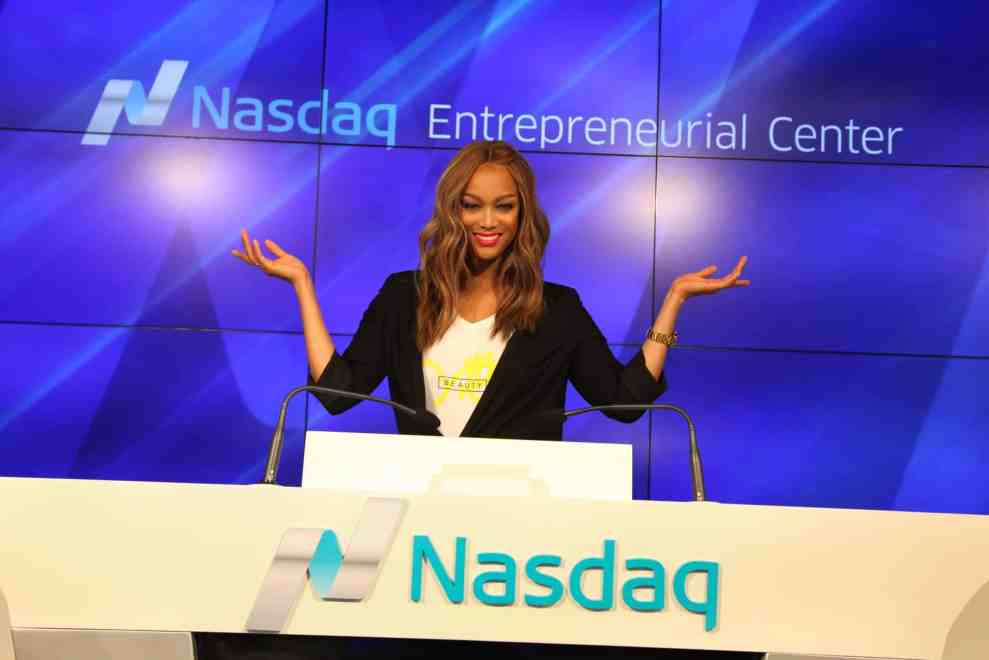Tyra Banks at Nasdaq Entrepreneurial Center