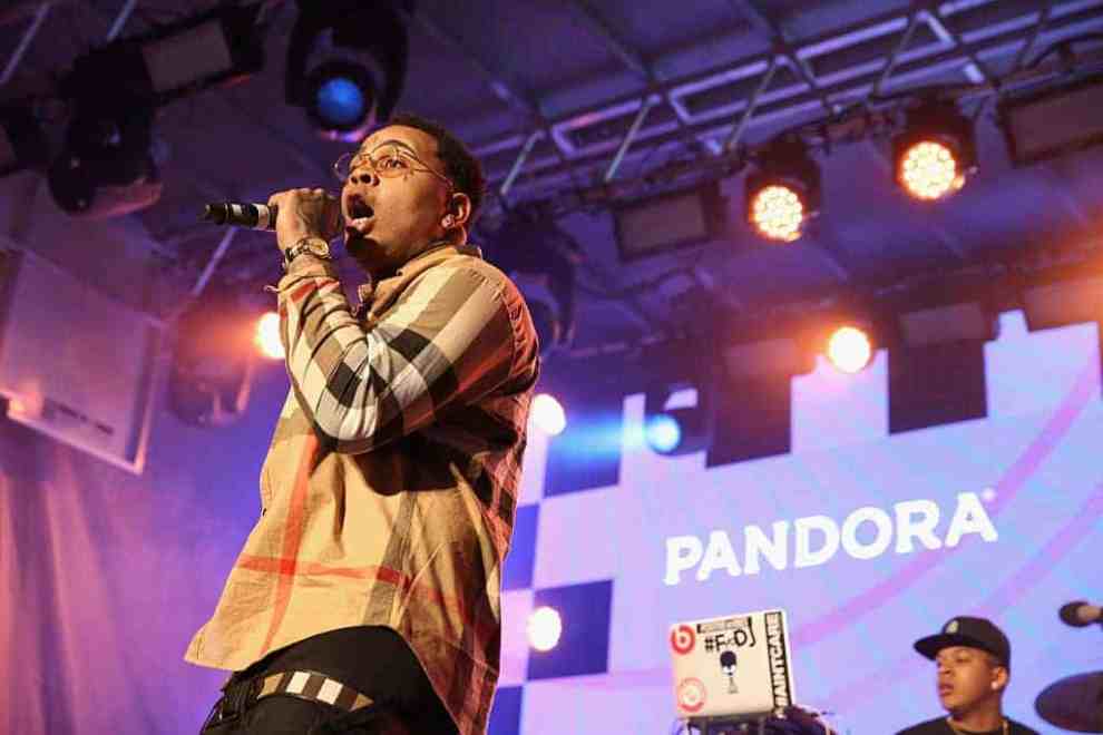 Kevin Gates performing at Pandora sponsored event