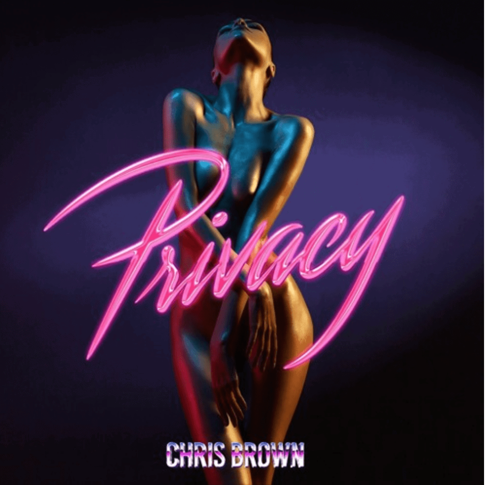 Album cover Chris Brown Privacy single