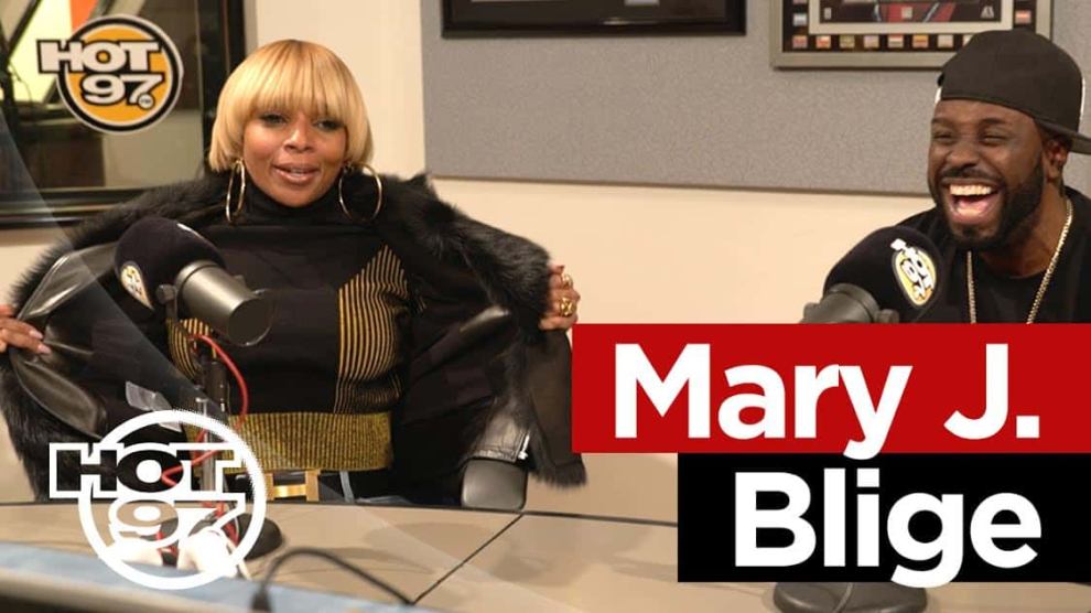 Mary J. Blige in Hot 97 Studio