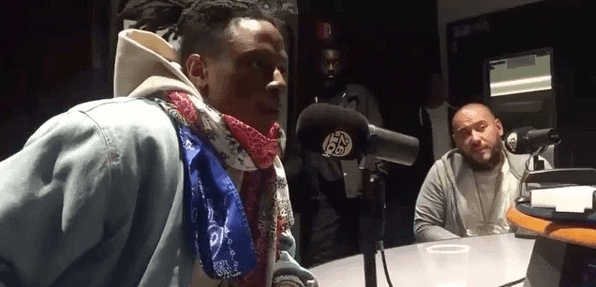 Joey Bada$$ in Hot 97 studie