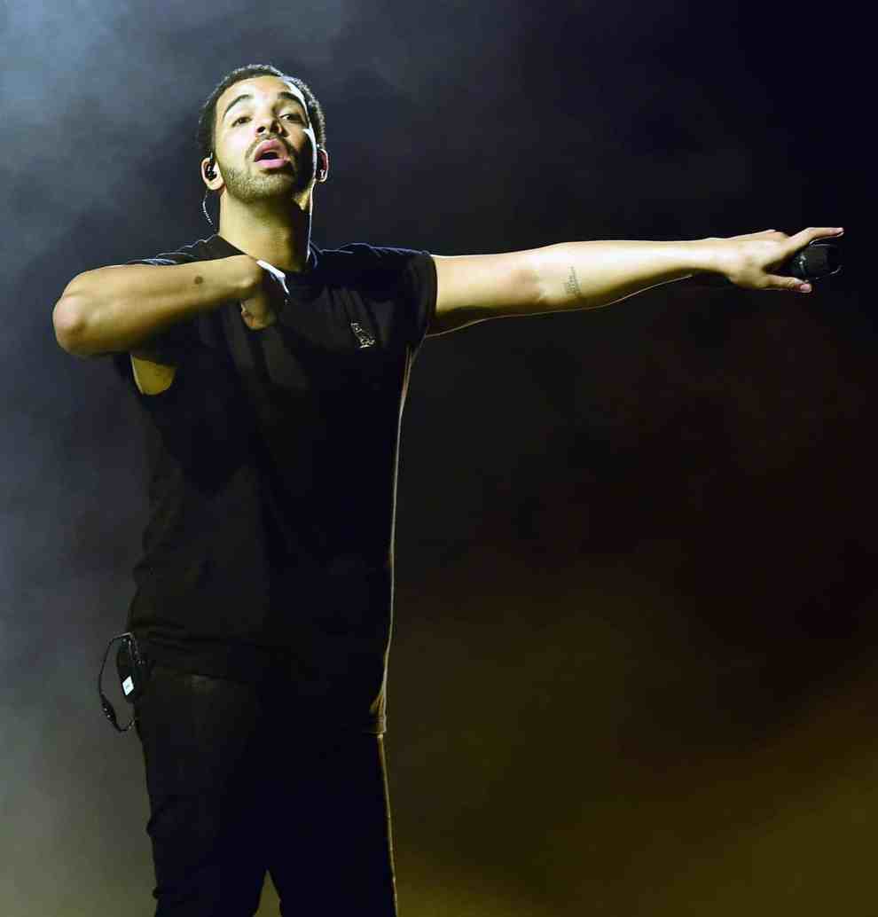 Drake performing