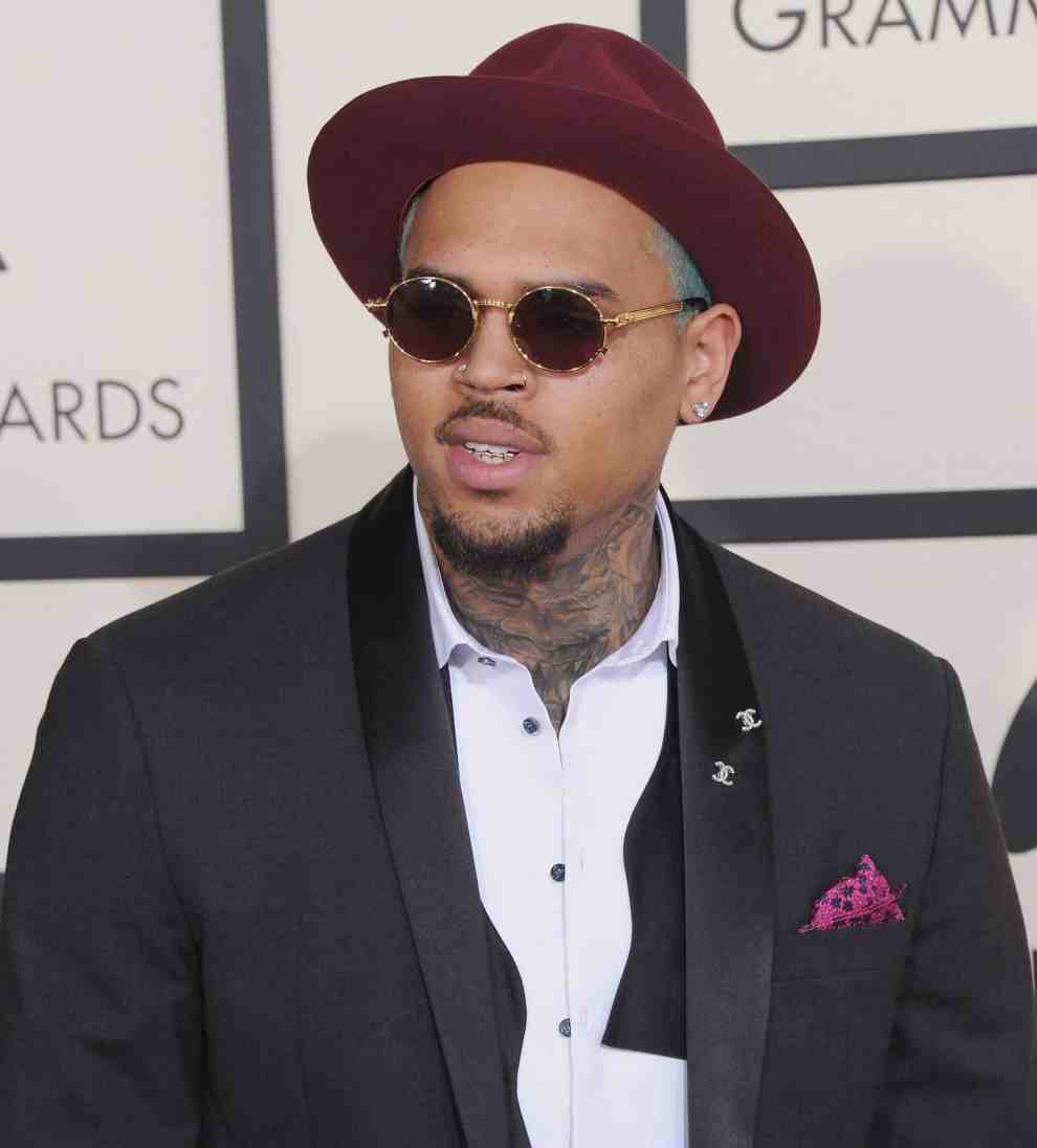 Chris Brown on GRAMMY Awards Red Carpet