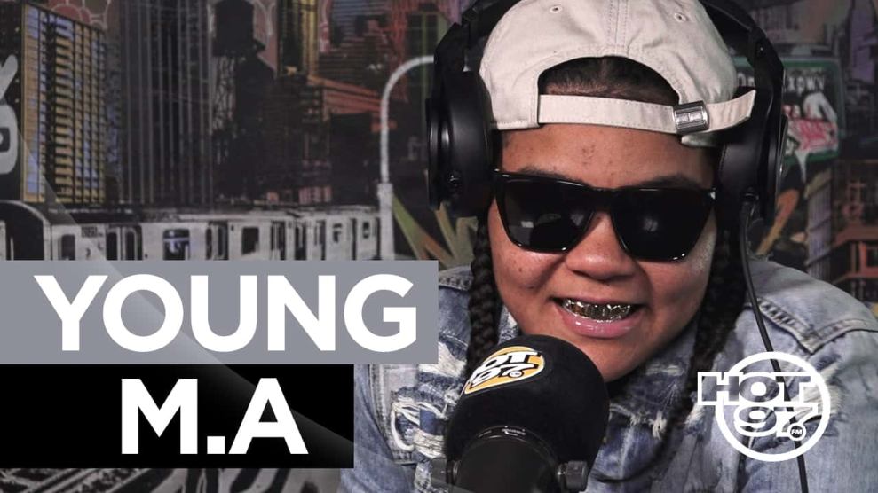 Young M.A. in Hot 97 Studio