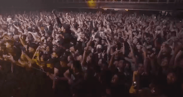 Screenshot from video of Travis Scott performing 'Goosebumps' 14 times in a row in Oklahoma City