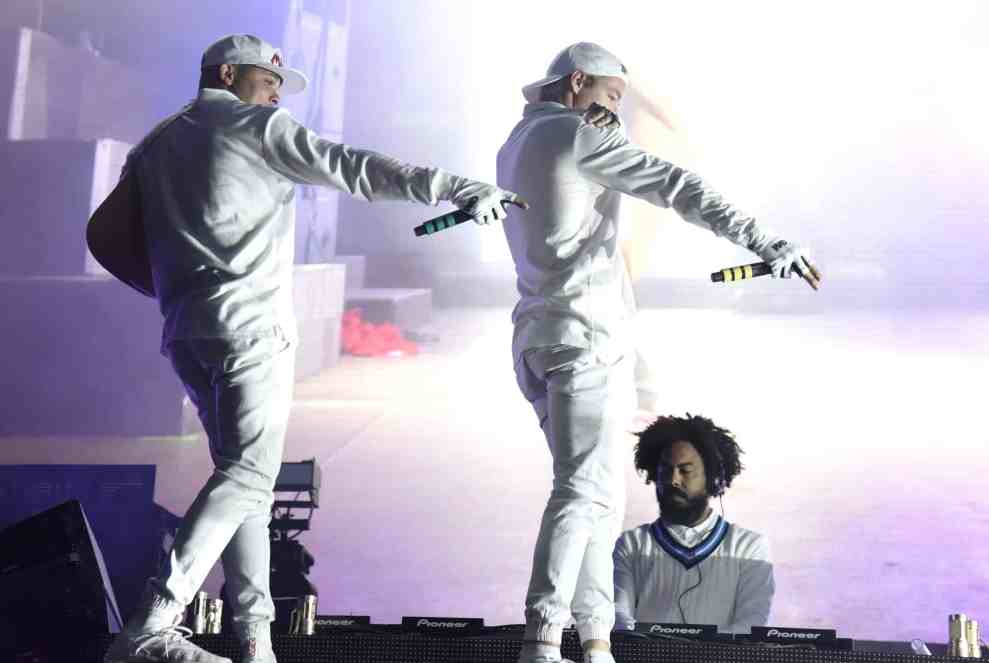 Major Lazer performing