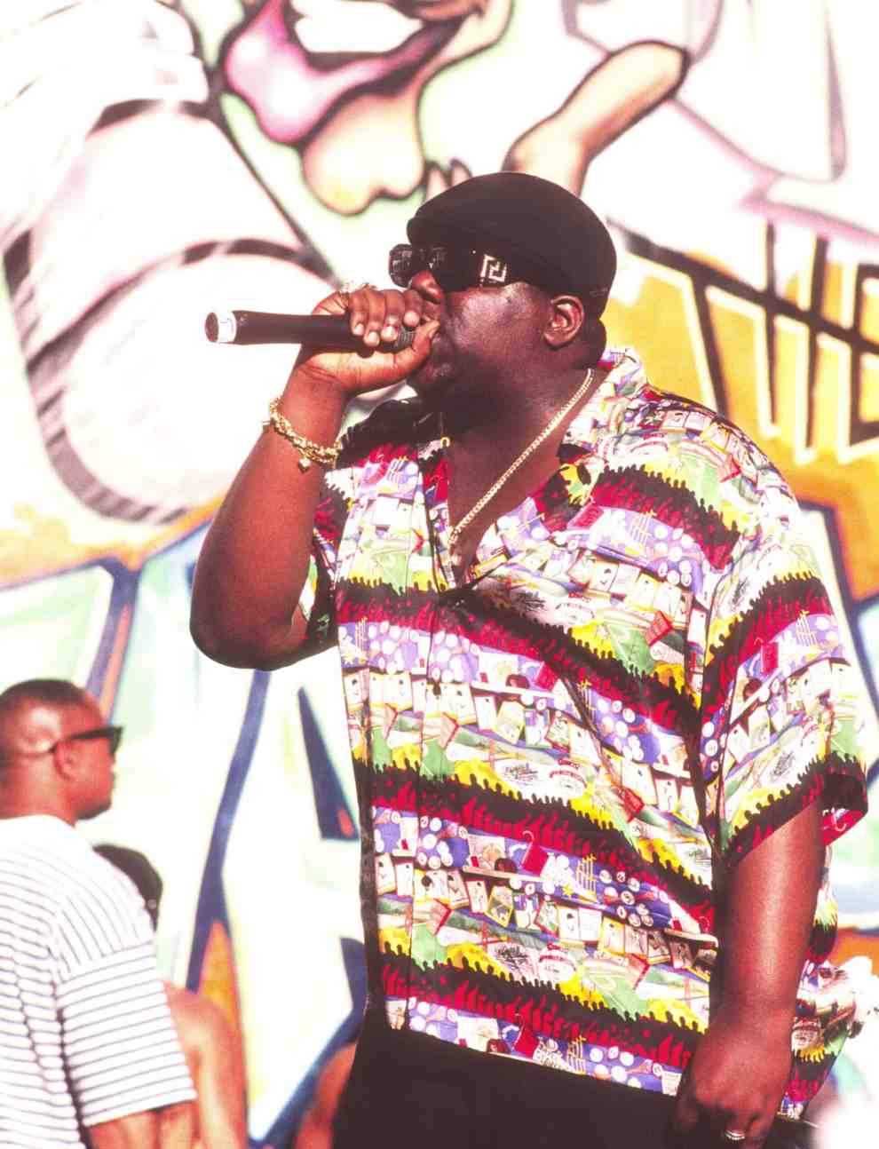 Biggie performing