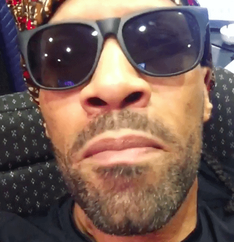 Screenshot of Redman closeup from video clip of  Muddy Waters 2