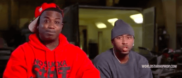 Screenshot from video of  Gucci Mane Feat. His Lady Keyshia Ka’oir’ & Rocko!   worldstarhiphop.com