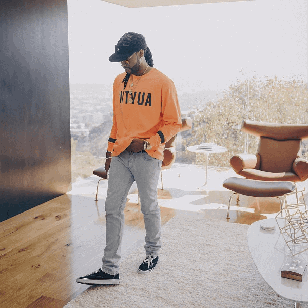 PARTYNEXTDOOR in orange shirt "WTVUA"