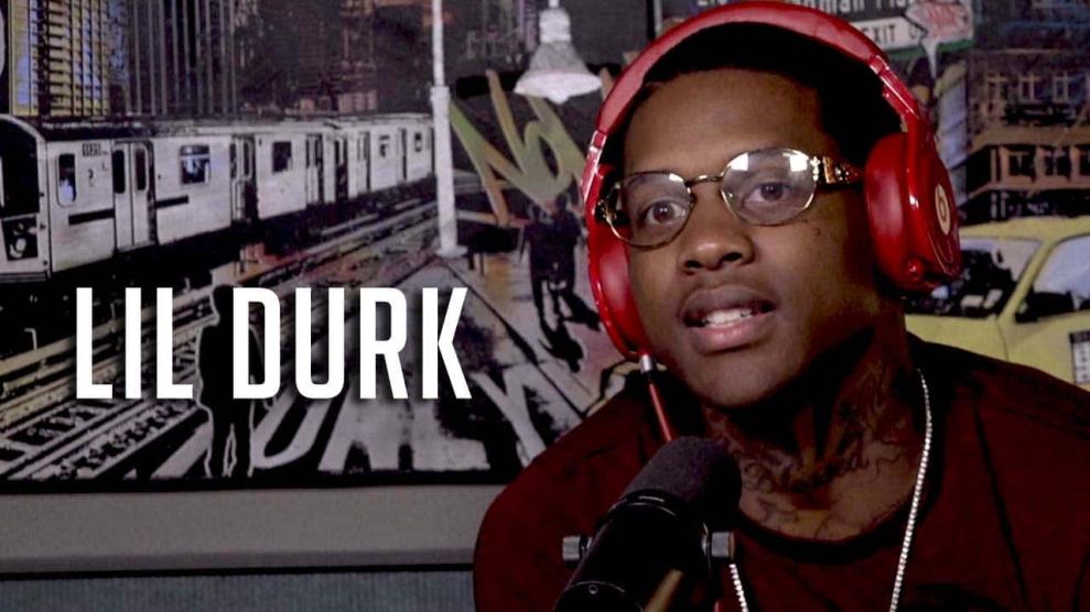 Lil Durk in Hot 97 Studio