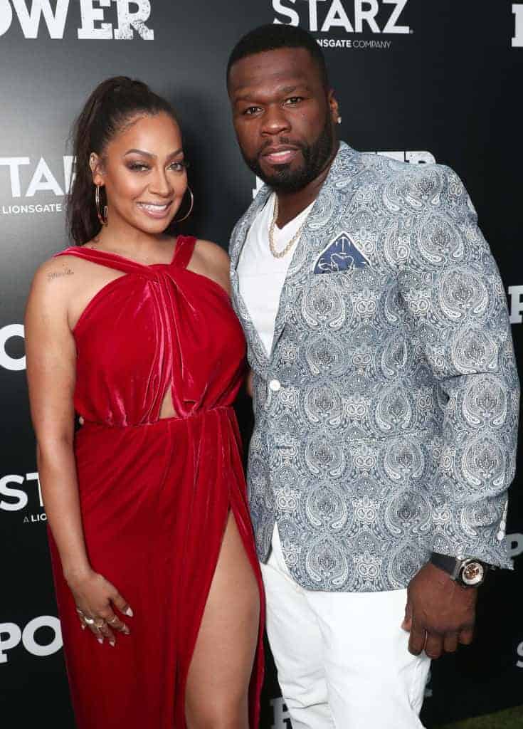 LaLa Anthony and 50 Cent and Power STARZ premiere