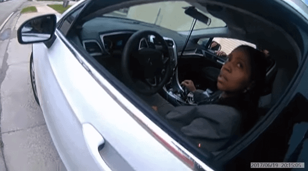 Screenshot from video of Ms. Armis Ayala State Attorney in Florida showing her license to police officer