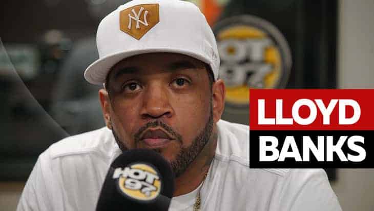 Lloyd Banks in Hot 97 studio