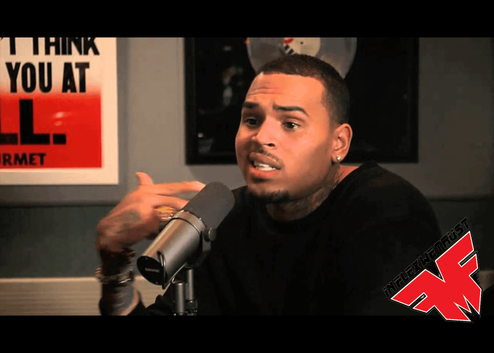 Chris Brown in Hot 97 Studio