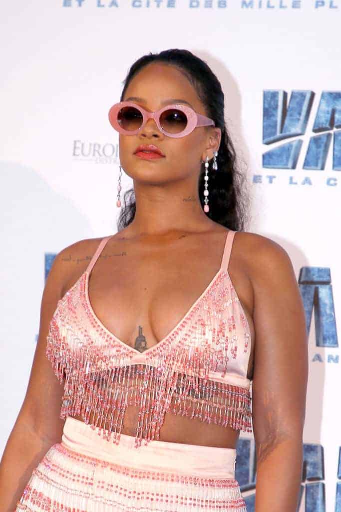 Rihanna attends Valerian and the City of a Thousand Planets Paris Premiere July 25