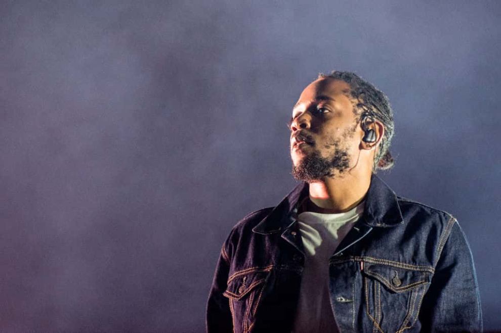 Kendrick Lamar performing at Coachella 2017