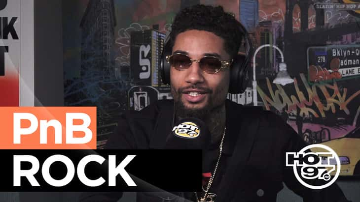 PNB Rock at Hot 97 studio