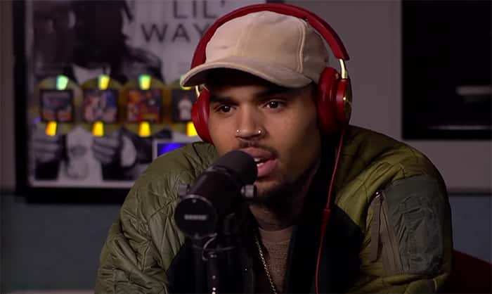 Chris Brown in Hot 97 Studio