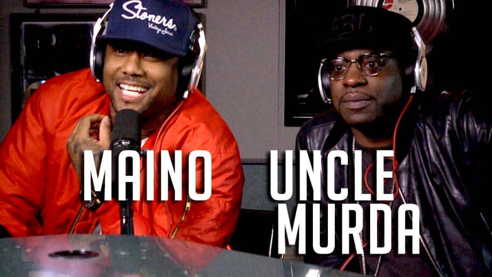 Maino and Uncle Murda in Hot 97 Studio