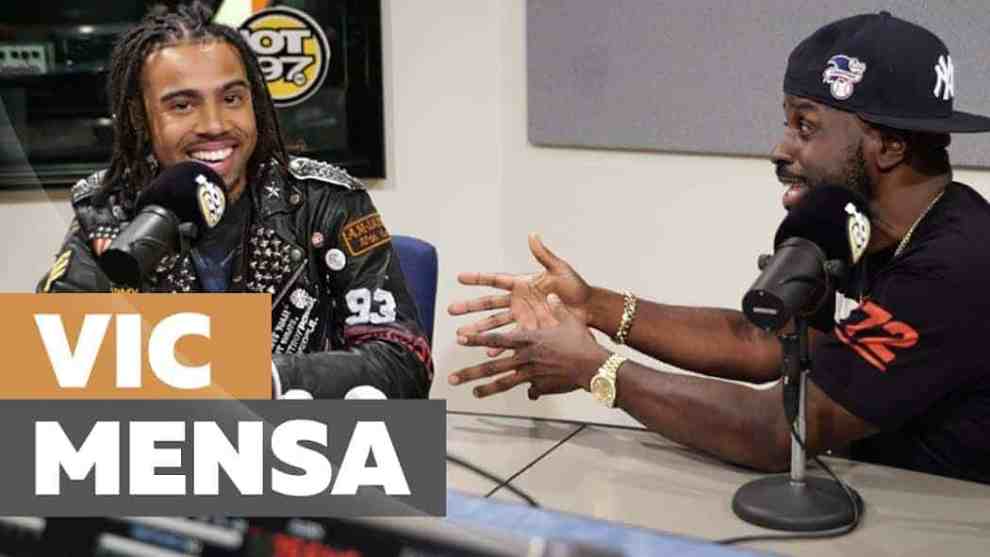 Vic Mensa with Funk Flex in Hot 97 Studio