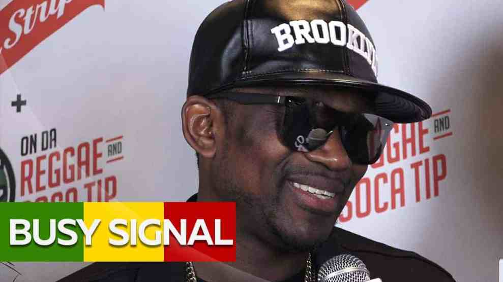Busy Signal stopped by the Red Stripe Lounge backstage at On Da Reggae and Soca Tip