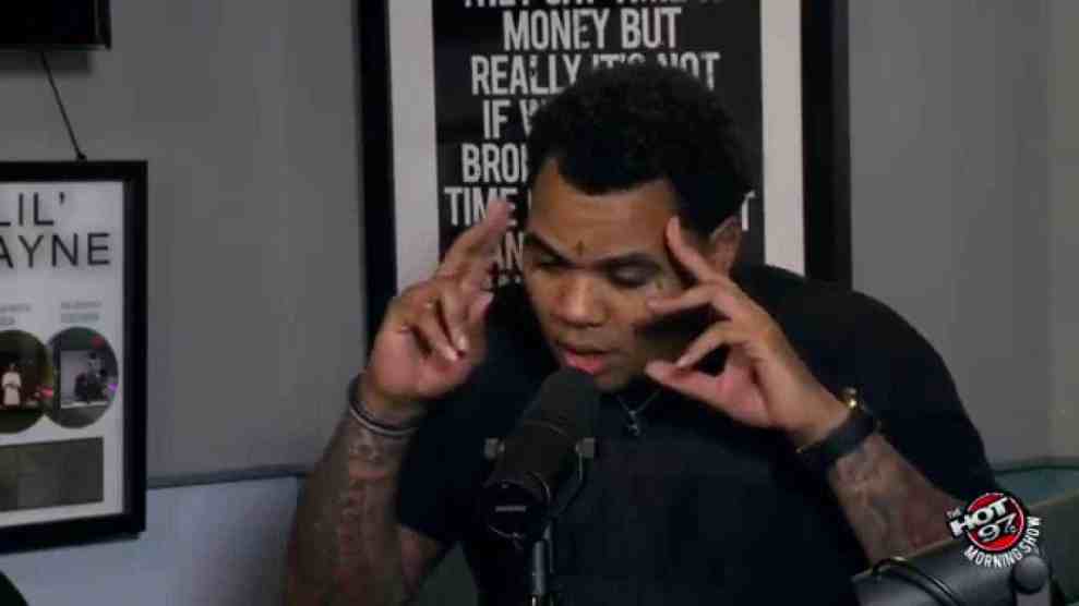 Kevin Gates in Hot 97 Studio