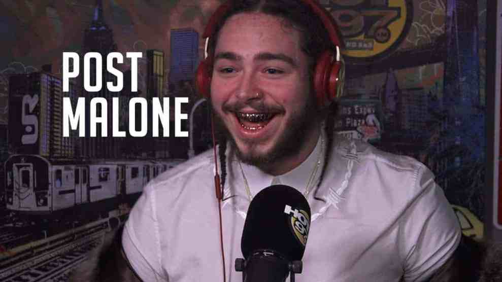 Post Malone in Hot 97 Studio