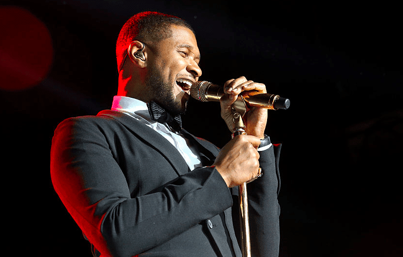 Usher performs at the Samsung Pay New Year's Eve Party at The Fonda Theatre on New Year's Eve 2015
