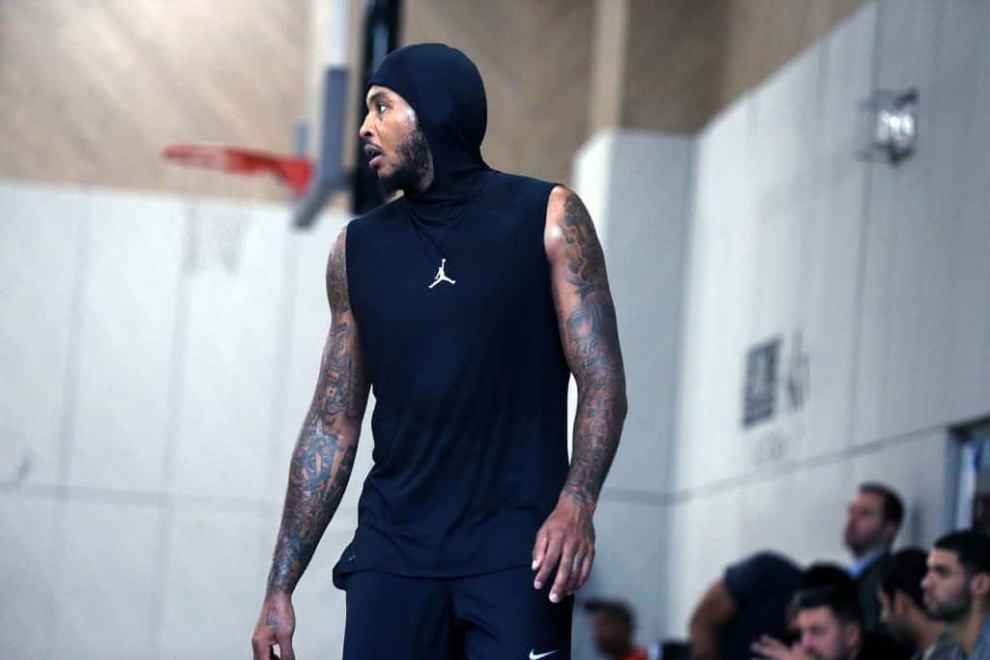 Carmello Anthony attends Black Ops Basketball Session September 11