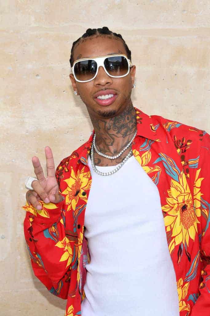 Tyga attends Louis Vuitton Menswear Spring/Summer 2018 show as part of Paris Fashion Week on June 22