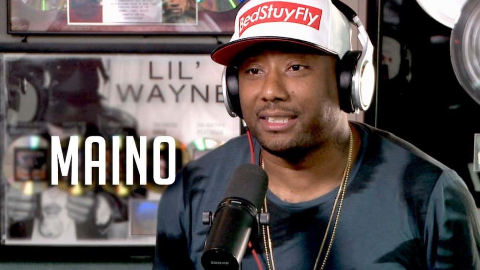 Maino in Hot 97 Studio