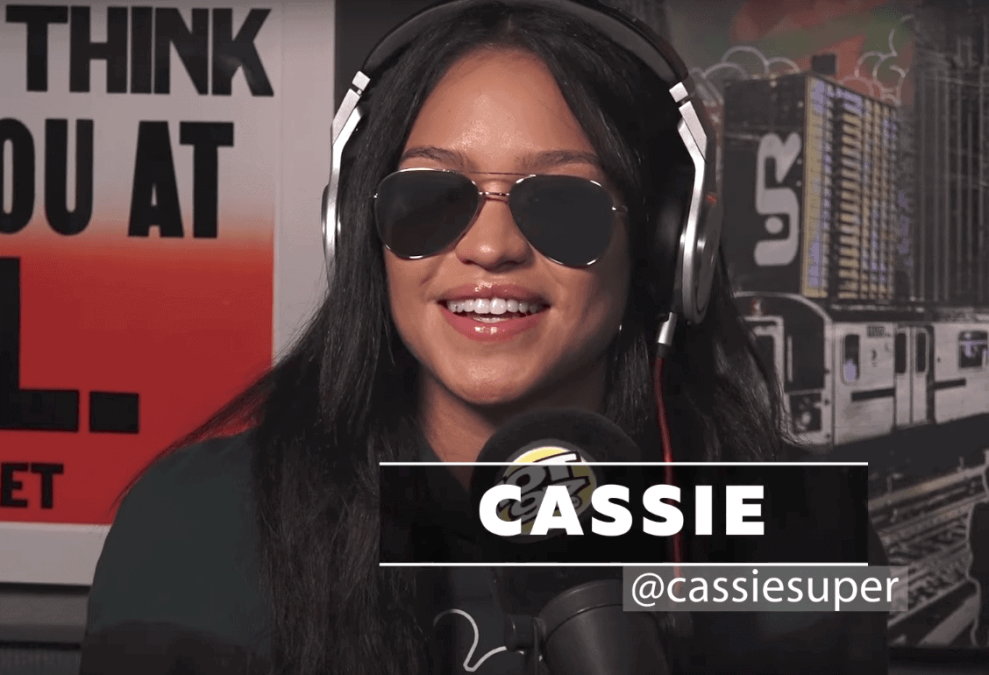 Cassie in Hot 97 Studio on Ebro in the Morning