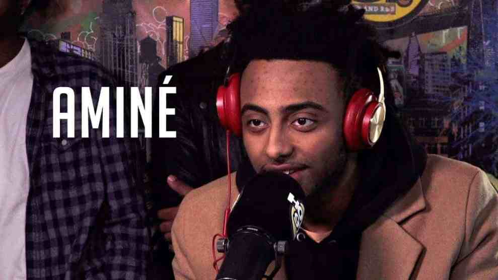 Aminé in Hot 97 Studio