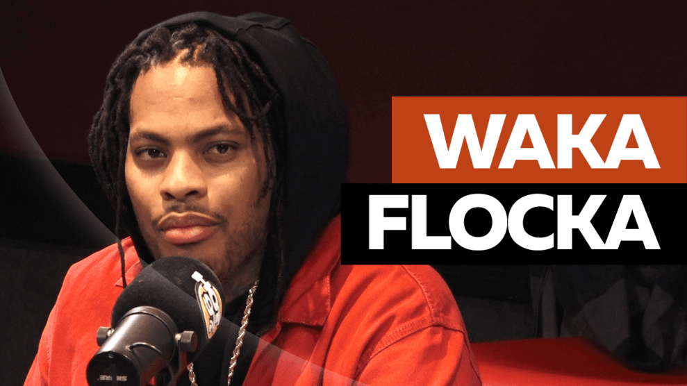 Waka Flocka in Hot 97 Studio