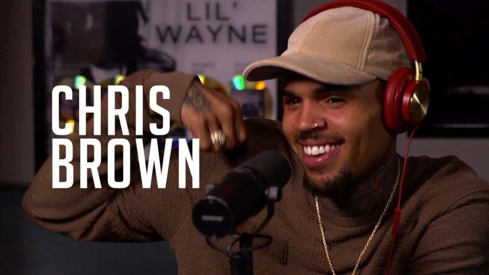 Chris Brown in Hot 97 Studio