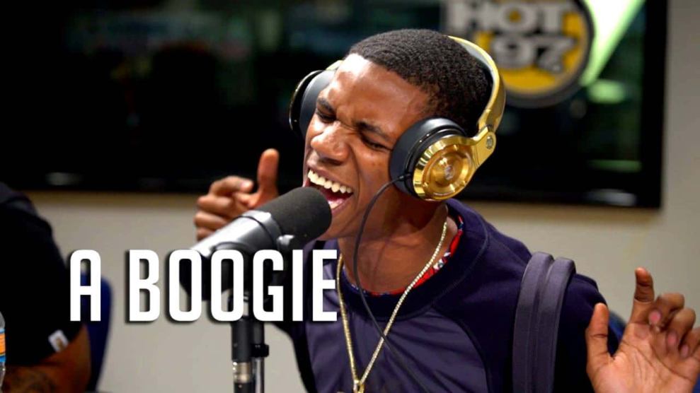 A Boogie Wit Da Hoodie in Hot 97 Studio