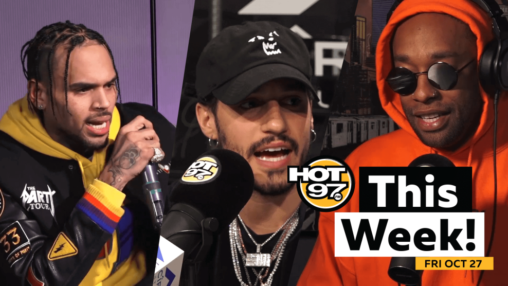 Hot 97 This Week! Fri Oct 27 Chris Brown gets nervous